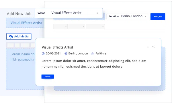 Job Manager and Career WordPress plugin interface
