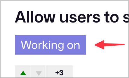The status tag