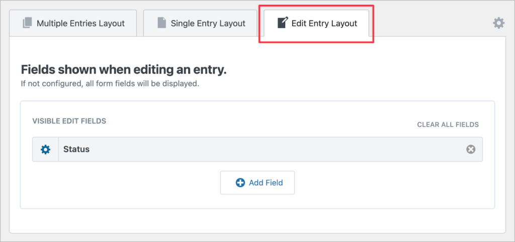 The GravityView Edit Entry layout