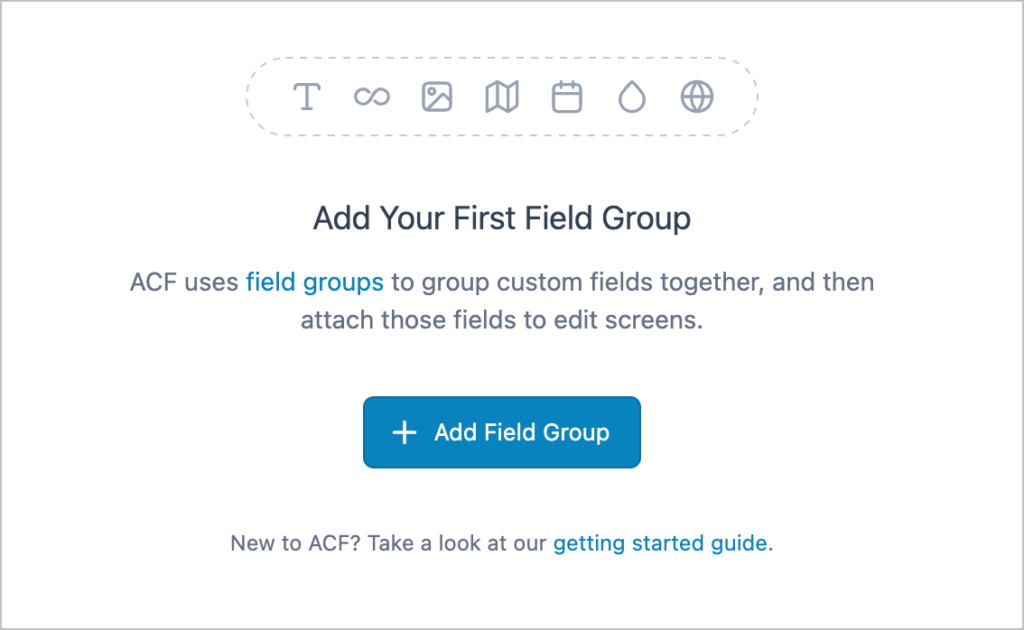 A button labeled 'Add Field Group'