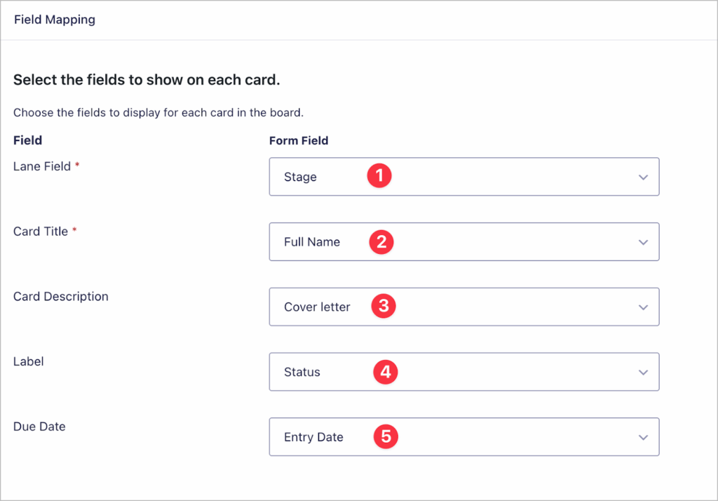 Field mapping in GravityBoard