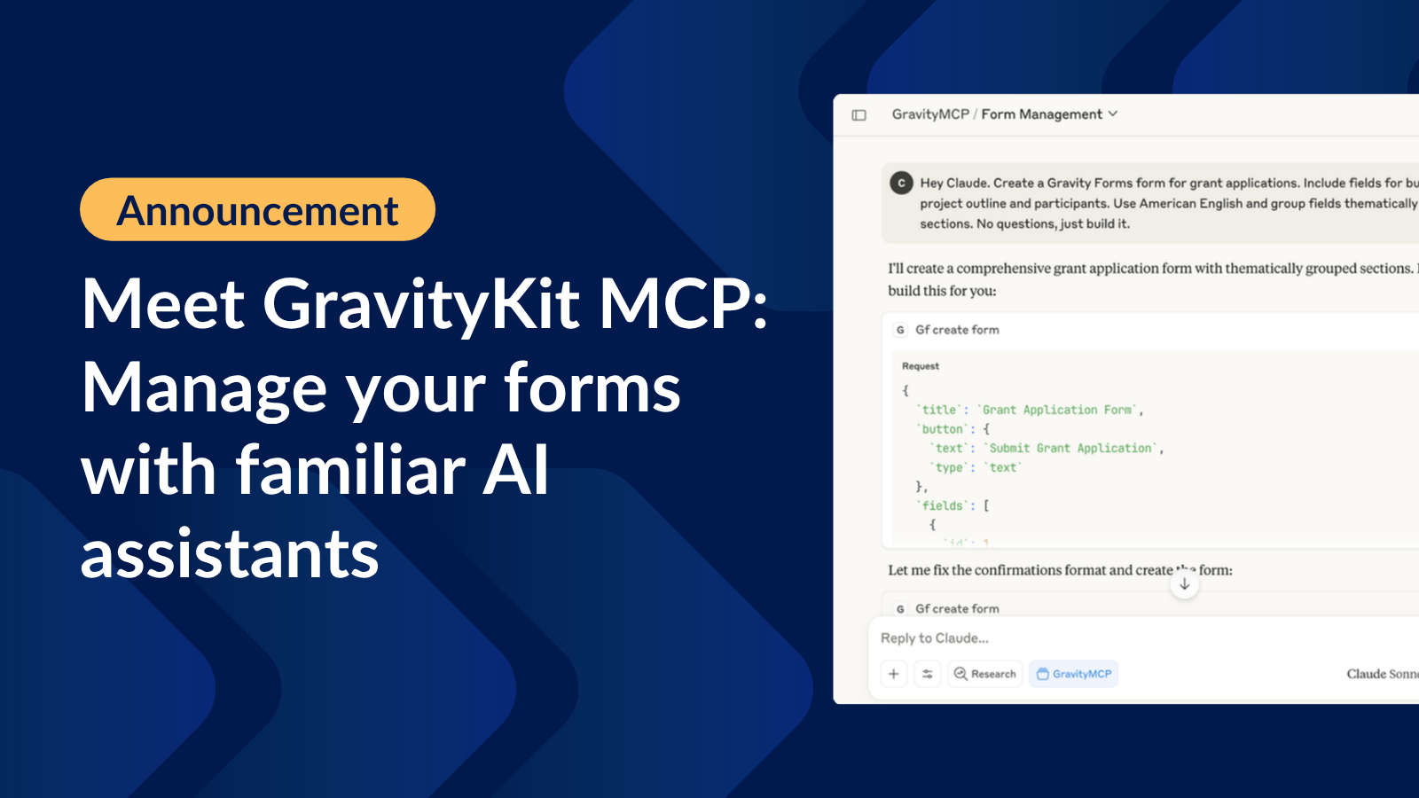 Meet GravityKit MCP: Manage your forms with familiar AI assistants