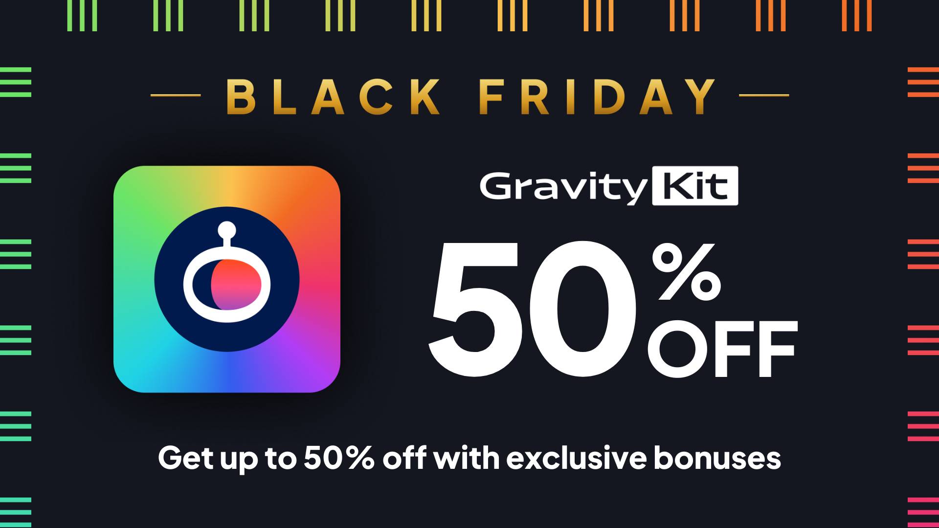 50% off for Black Friday