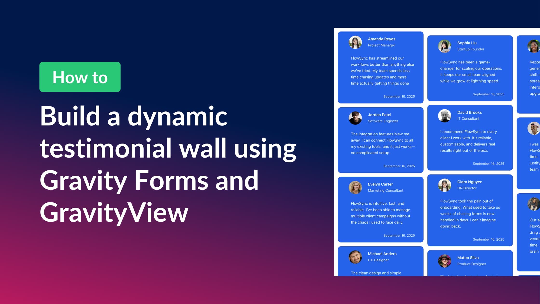 How to build a dynamic testimonial wall using Gravity Forms and GravityView