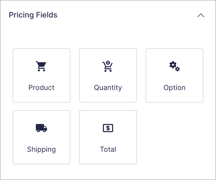 Gravity Forms pricing fields