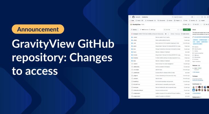 GravityView GitHub repository: Changes to access