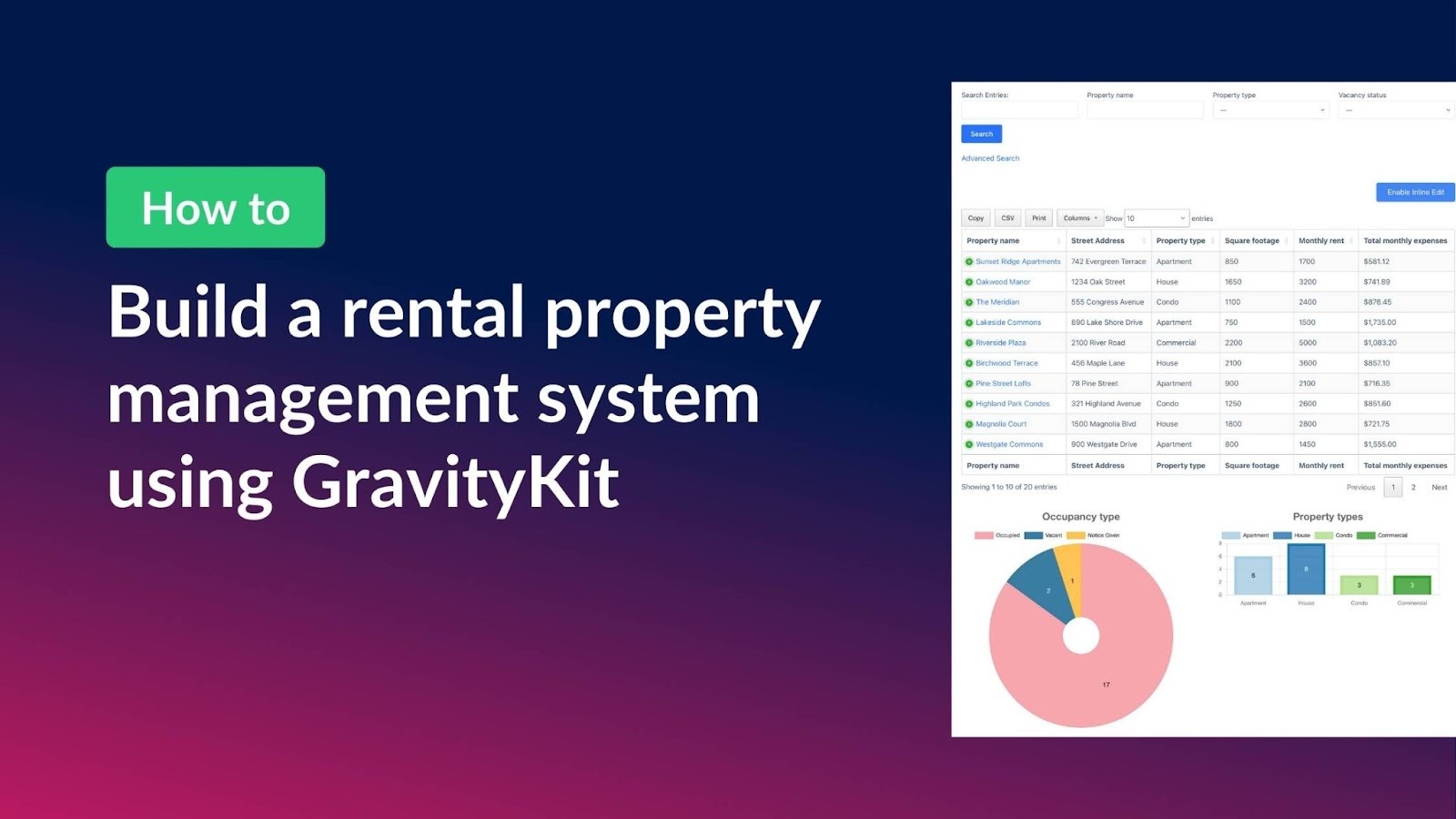 How to build a rental property management system using GravityKit