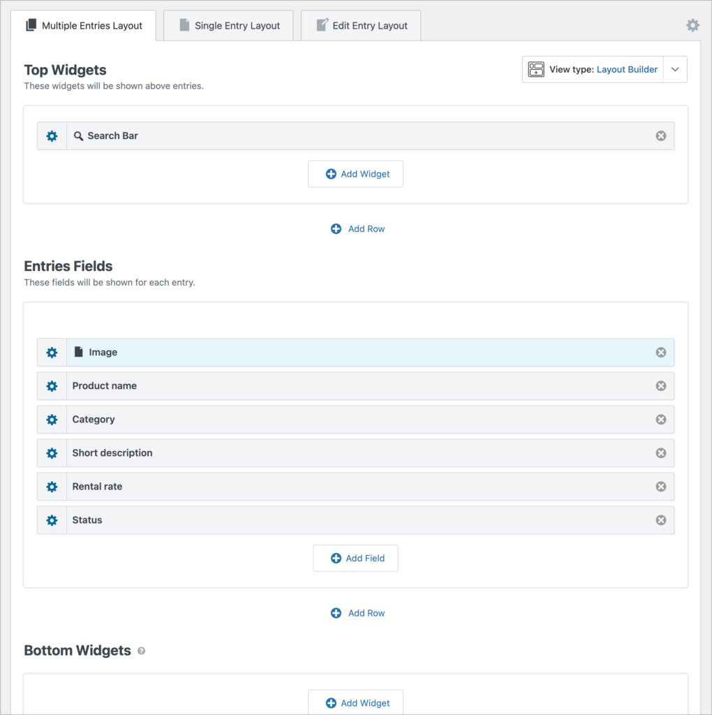 The GravityView View editor