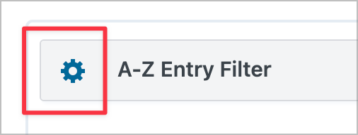 The gear icon next to the widget label