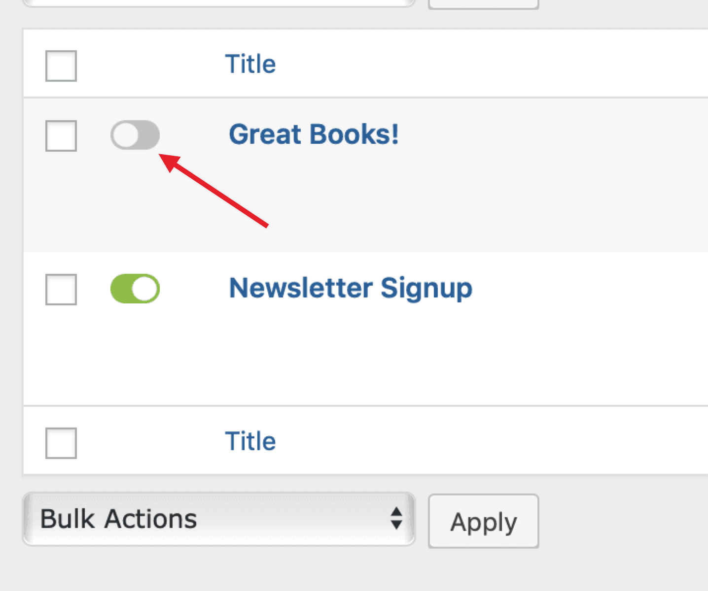 This form is disabled. Click on the toggle to enable it.