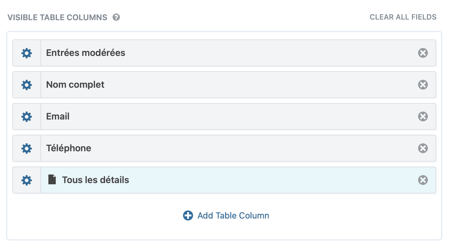 Screenshot of the View editor