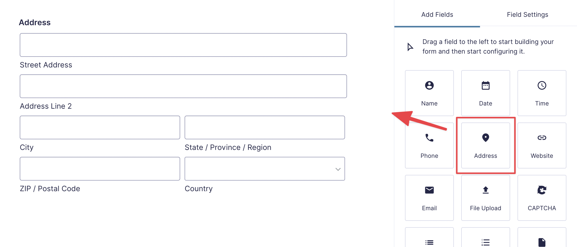 The Gravity Forms Address field
