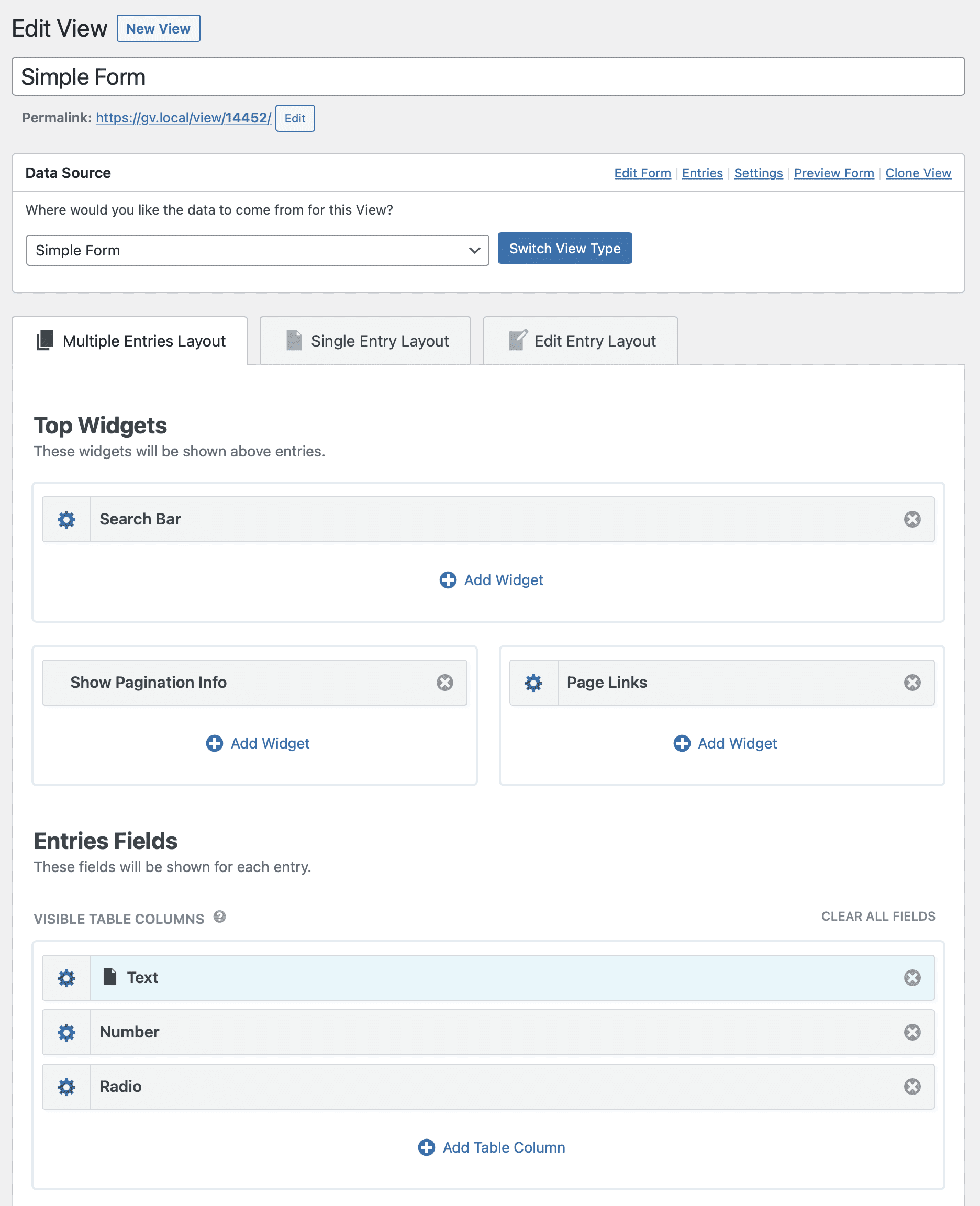 GravityView 2.10 layout screenshot