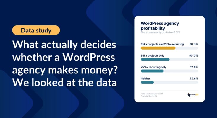 What actually decides whether a WordPress agency makes money? We looked at the data